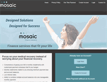 Tablet Screenshot of mosaicfinancesolutions.com